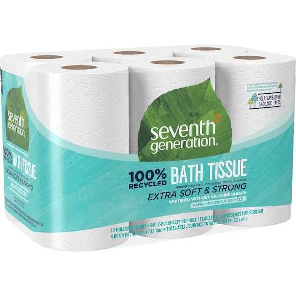 Bathroom Tissue, Unbleached, 4 PK